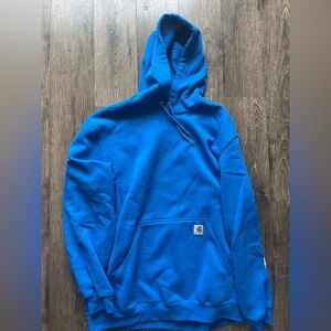 Carhartt Blue Sweater with Hood and Logo
